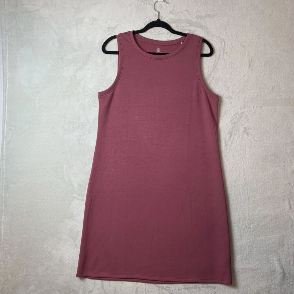 GAIAM Women's Size Large Sleeveless Tank Dress Rose Colour